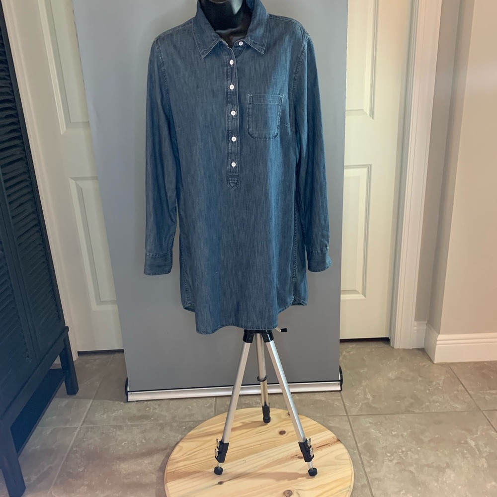 Lightweight Denim Shirt Dress